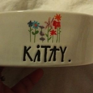 $13, white, Rae Dunn pet bowl